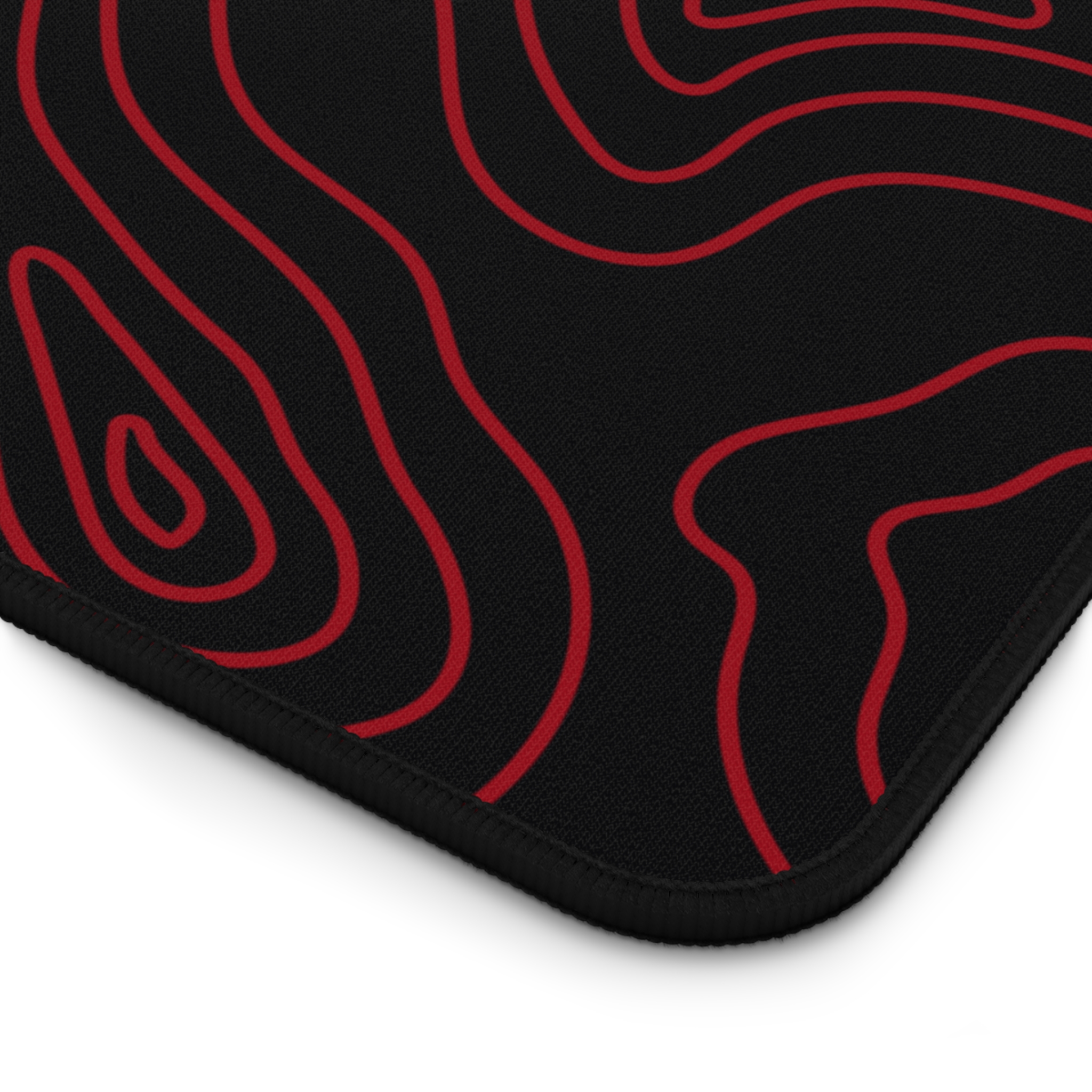Ruby Topographic Desk Mat — Contour Pattern Mousepad for Office & Gaming - Image 10