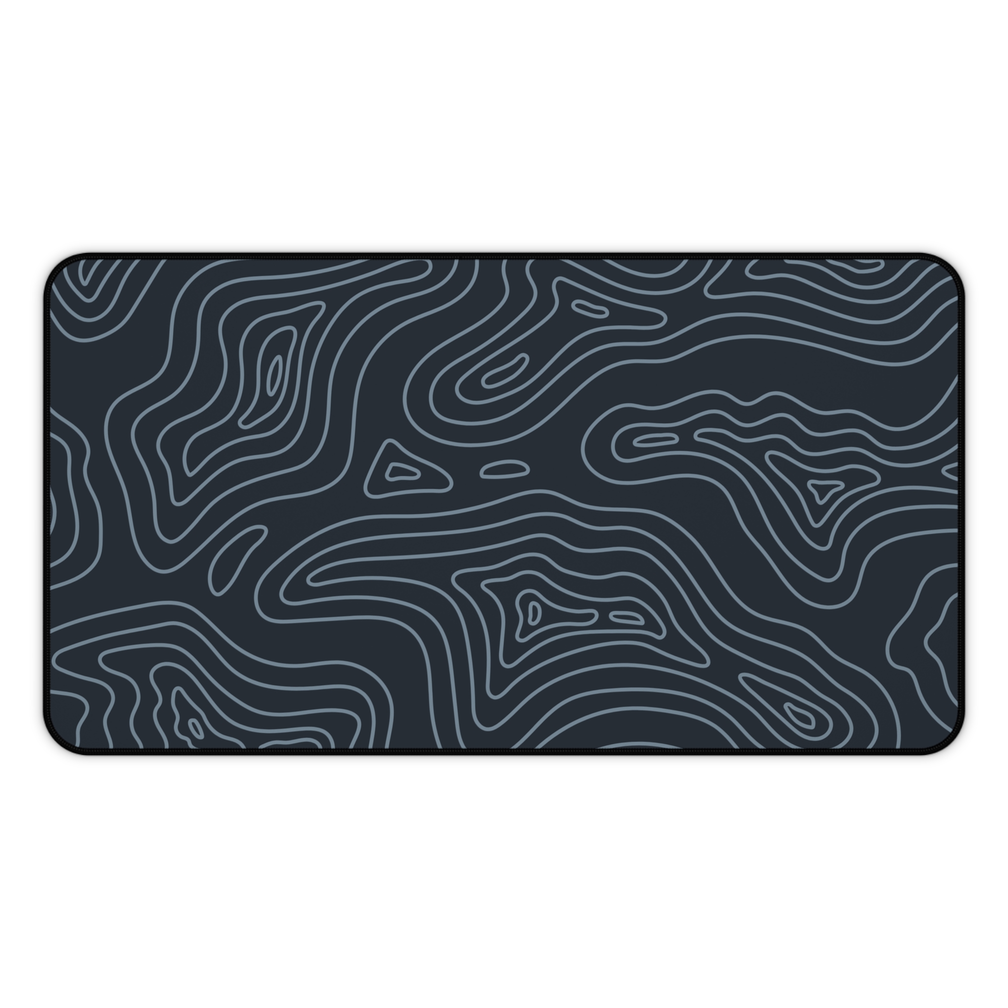 Midnight Topographic Desk Mat — Contour Pattern Mousepad for Office & Gaming - Image 6