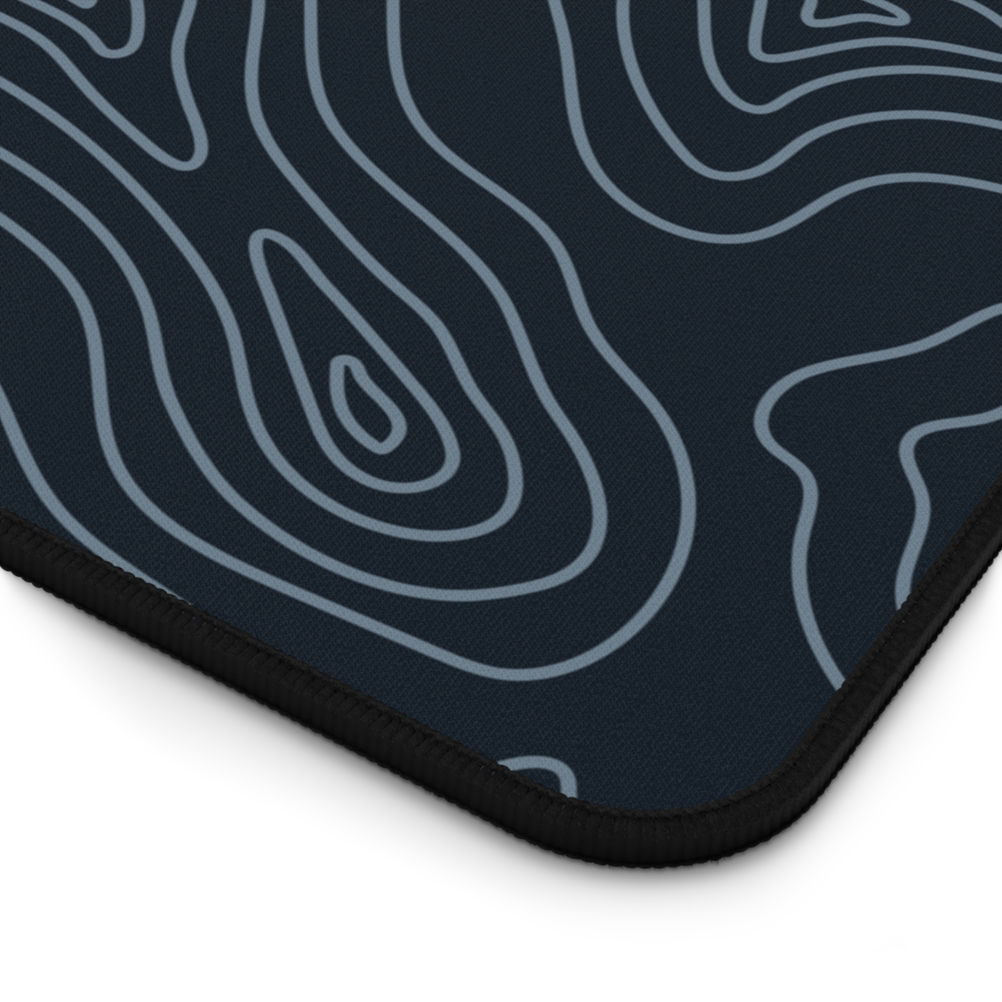 Midnight Topographic Desk Mat — Contour Pattern Mousepad for Office & Gaming - Image 5