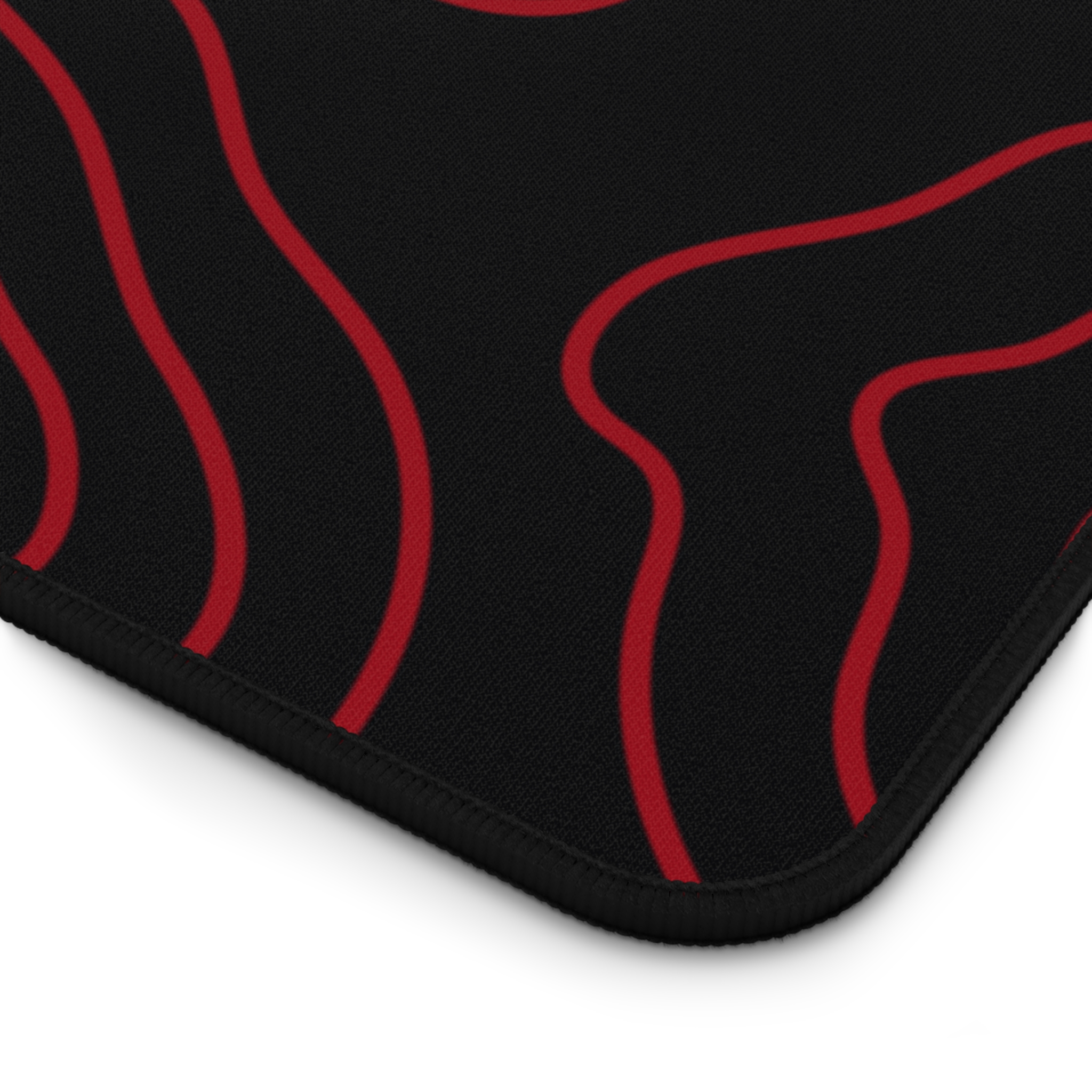 Ruby Topographic Desk Mat — Contour Pattern Mousepad for Office & Gaming - Image 15