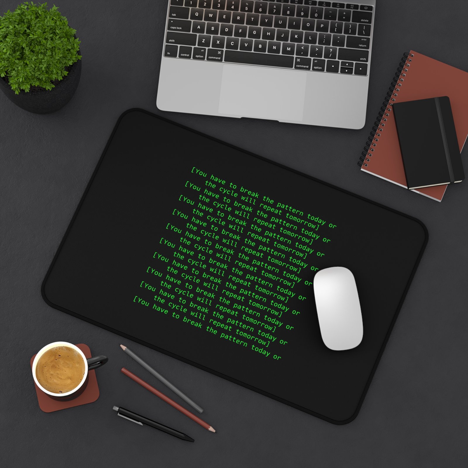 Desk Mat — Contour Pattern Mousepad for Office & Gaming - Image 4
