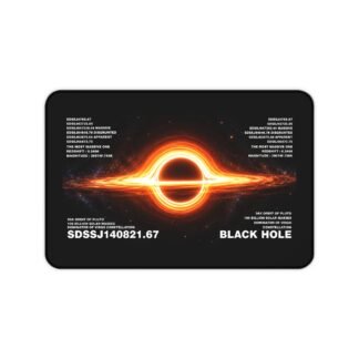 Black Hole Space Desk Mat — SDSSJ140821.67 Astronomical Gaming Mousepad