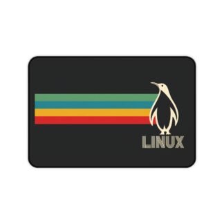 Linux Desk Mat — Contour Pattern Mousepad for Office & Gaming
