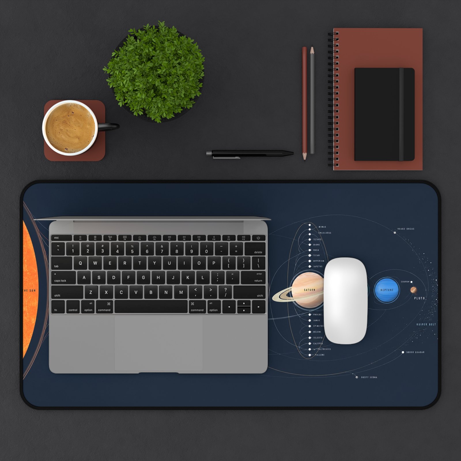 Solar System Desk Mat — Illustrated Planetary Layout Mousepad for Gamers & Space Lovers - Image 8